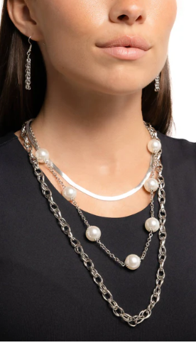 High Class Haute White Necklace