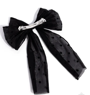 Here We Bow Again Black Hair Clip
