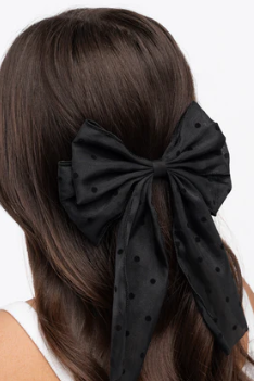 Here We Bow Again Black Hair Clip