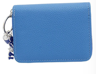 Zeta Phi Beta Sorority Paraphernalia Women's Keychain Zipper Wallet