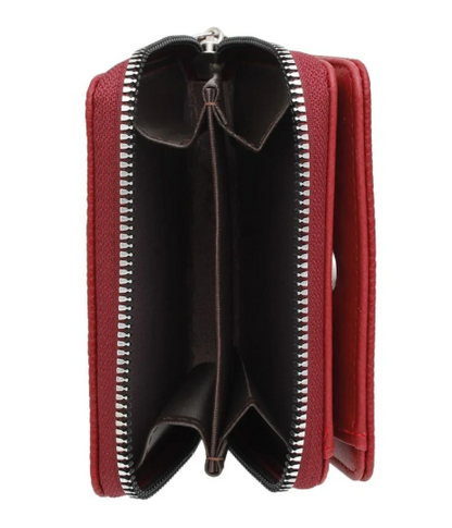 Delta Sigma Theta Sorority Paraphernalia Women's Keychain Zipper Wallet