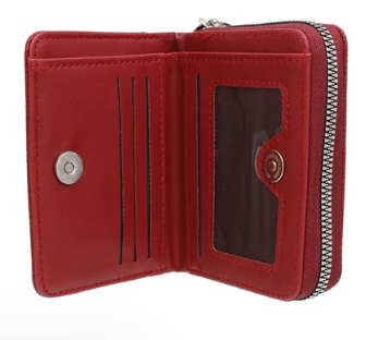 Delta Sigma Theta Sorority Paraphernalia Women's Keychain Zipper Wallet