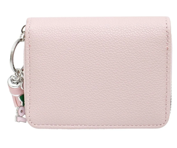Alpha Kappa Alpha Sorority Paraphernalia Women's Pink Keychain Zipper Wallet
