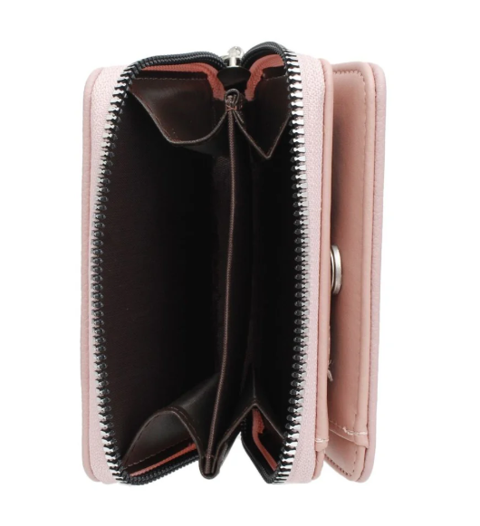 Alpha Kappa Alpha Sorority Paraphernalia Women's Pink Keychain Zipper Wallet