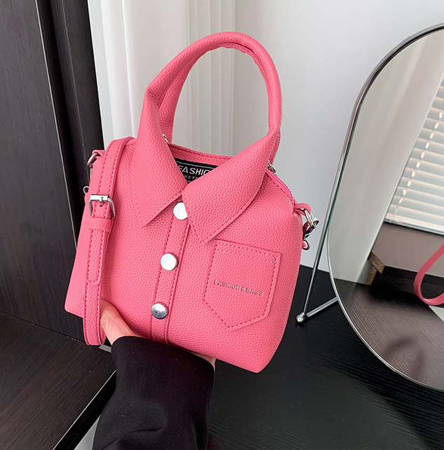 Pink Personalized Shirt Square Crossbody Shoulder Bag
