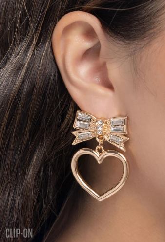 Matchmaking Model Gold Clip-On Earrings