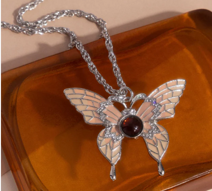 Showstopping Shuttle Brown Necklace