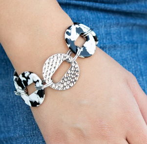 Retro Recharge White Bracelet