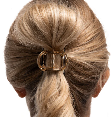 Delightful Discs Brown Hair Clip