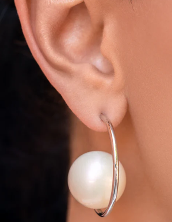 Tailored Taste Silver Hoop Earring