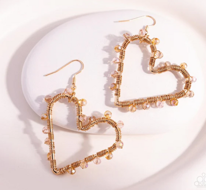 Heart of Your World Gold Earring