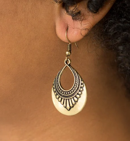 Totally Terrestrial Earring Brass