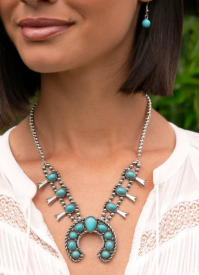 Rustic Route Blue Necklace