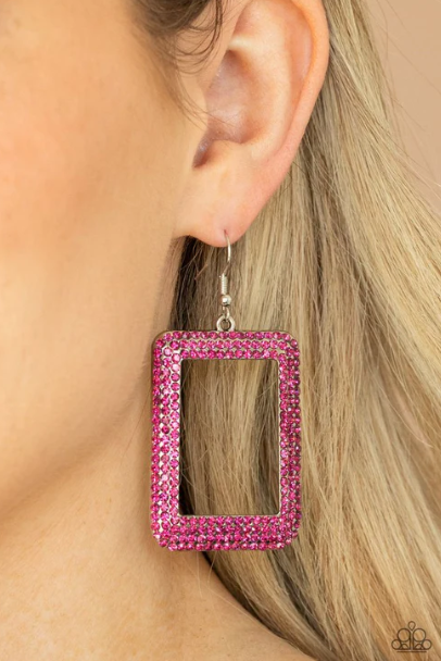 World FRAME-ous - Pink Earring