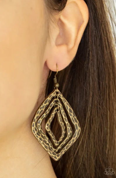 Primitive Performance Brass Earring