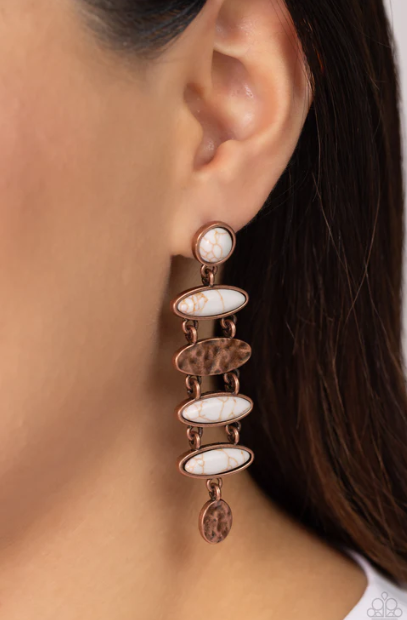 Rustic Reverie Copper Earrings