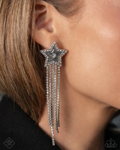 Currently Cosmic White Earring