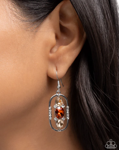 SIT AND STARE BROWN EARRING