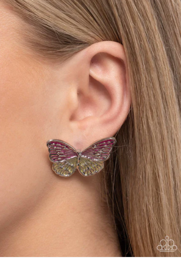 Aerial Appreciation Pink Earrings