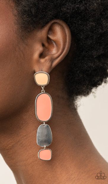 All Out Allure Orange Earrings