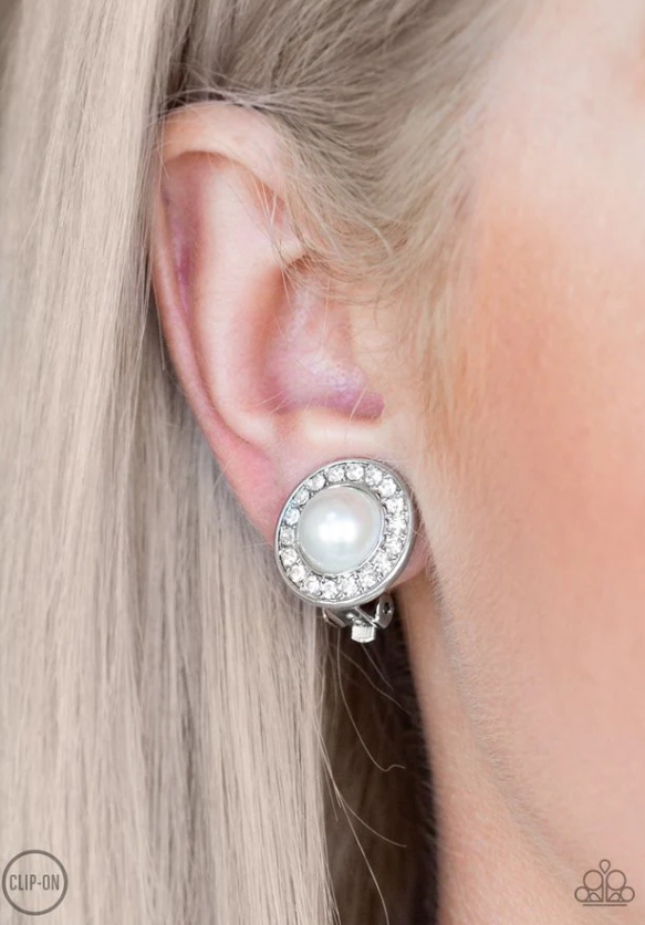 Definitely Dapper White Earrings