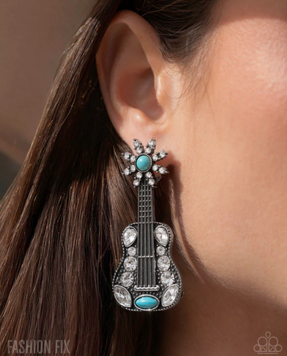 Country Comeback Blue Earrings