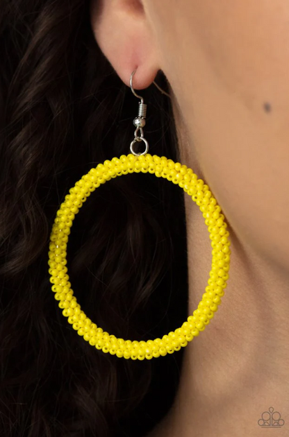 Beauty and The Beach Yellow Earrings