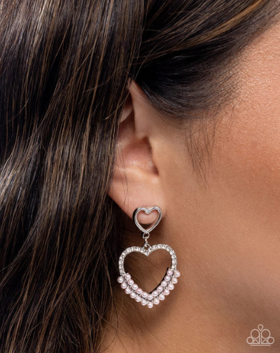 Dangling Damsel Pink Post Earring