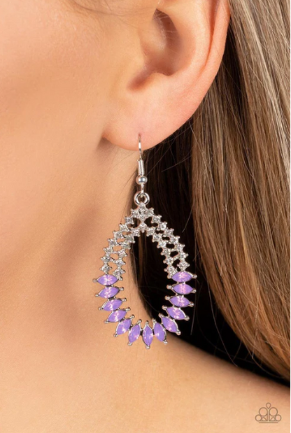 Lucid Luster Purple Earrings