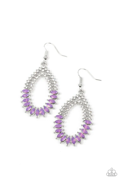 Lucid Luster Purple Earrings