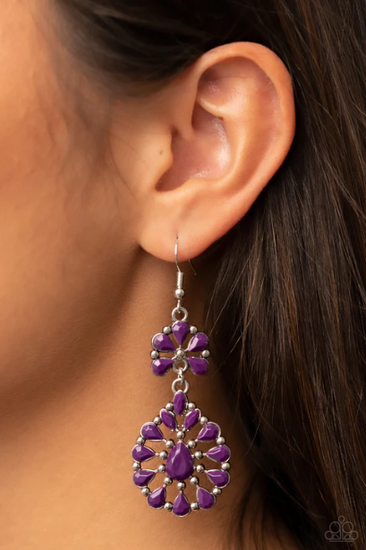 Posh Palooza Purple Earrings