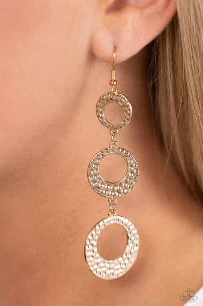 High Society Stunner Gold Earring