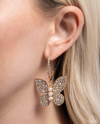Butterfly Boundary Gold Earrings