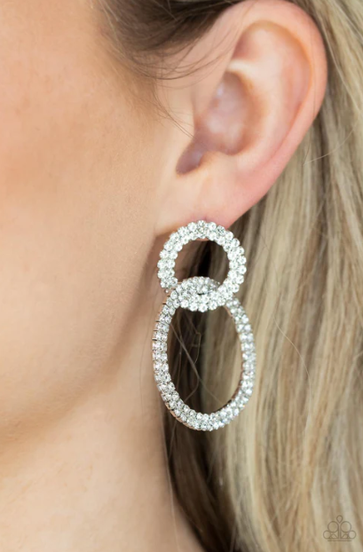 Intensely Icy White Earrings
