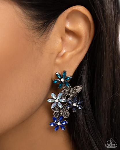 Aerial Award Blue Post Earring