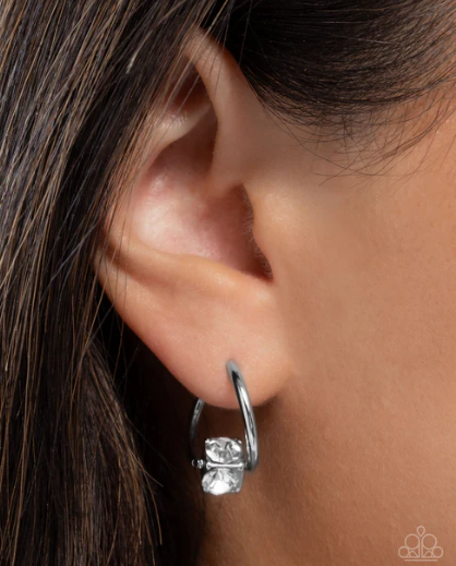 Luminescent Lighthouse White Earrings