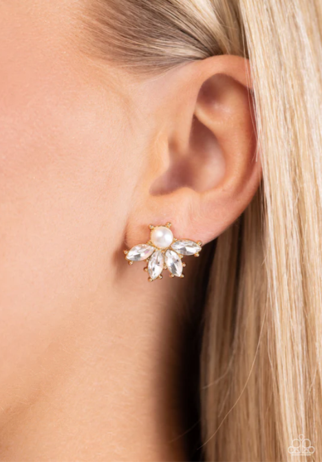 Stellar Showcase Gold Earrings