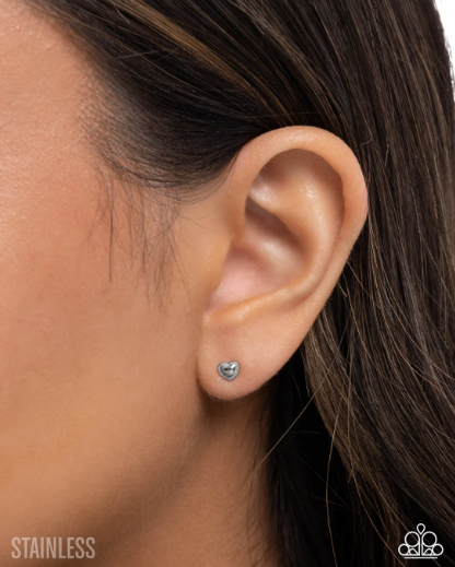 Will You Stay? Silver Post Earring