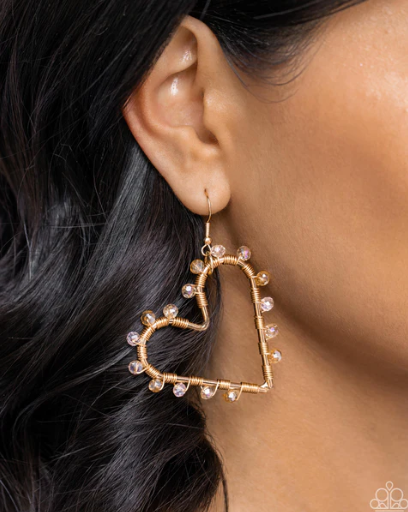 Heart of Your World Gold Earring