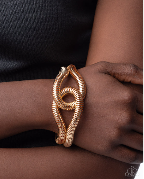 Interlocked Ignition Gold Bracelet