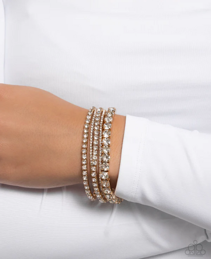 Persistent Pizzazz Gold Bracelet