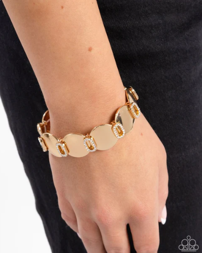 Shimmery Sneak Peek Gold Bracelet