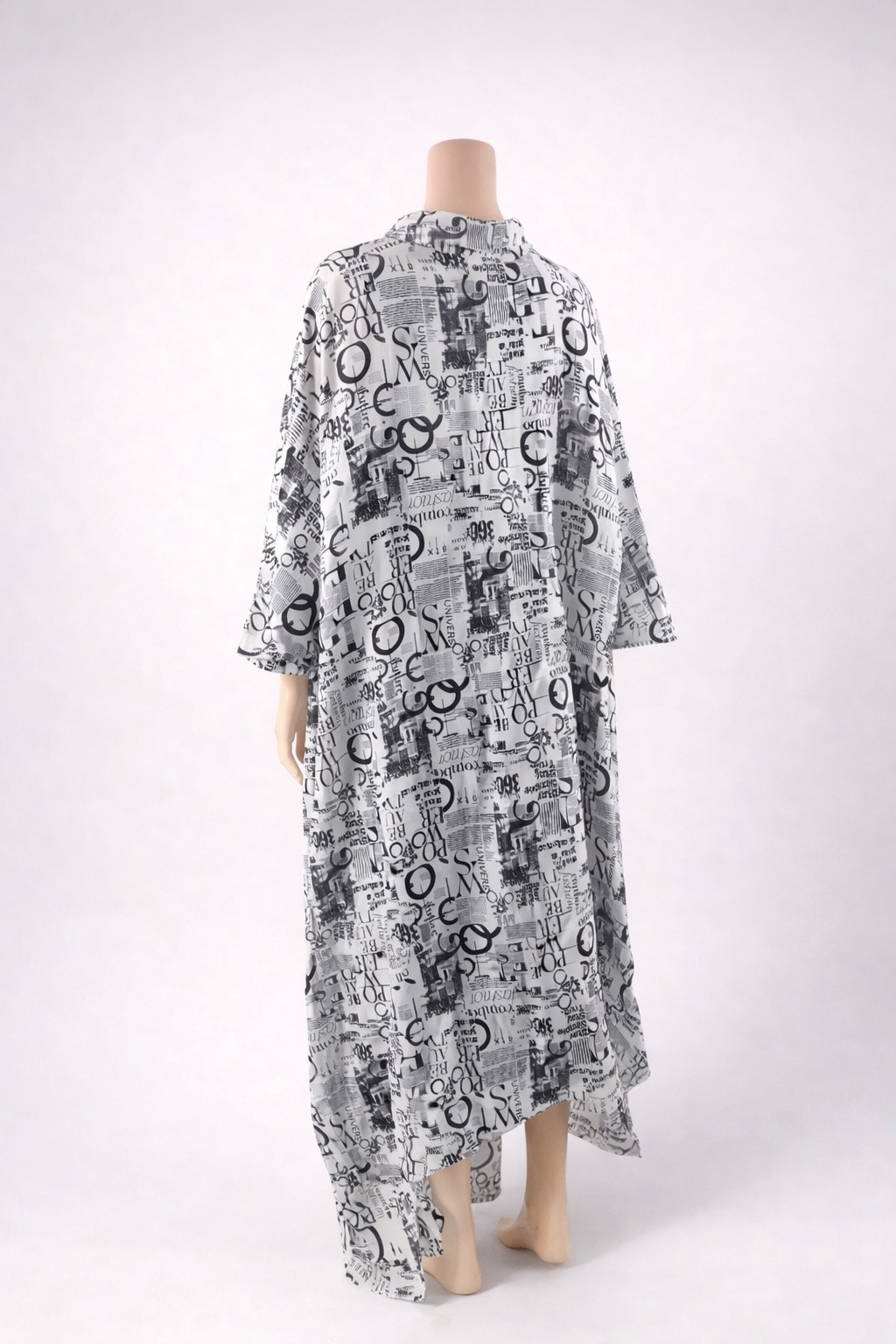 Modern Abstract Hi-Low Shirt Dress