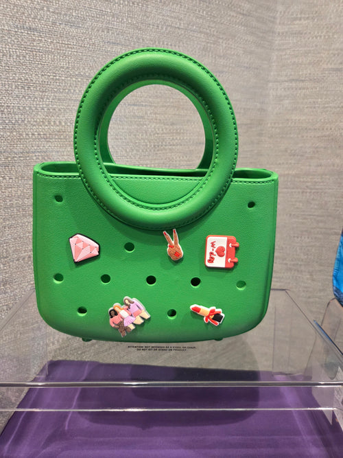 Green Charm-Hole Mini Tote Bag