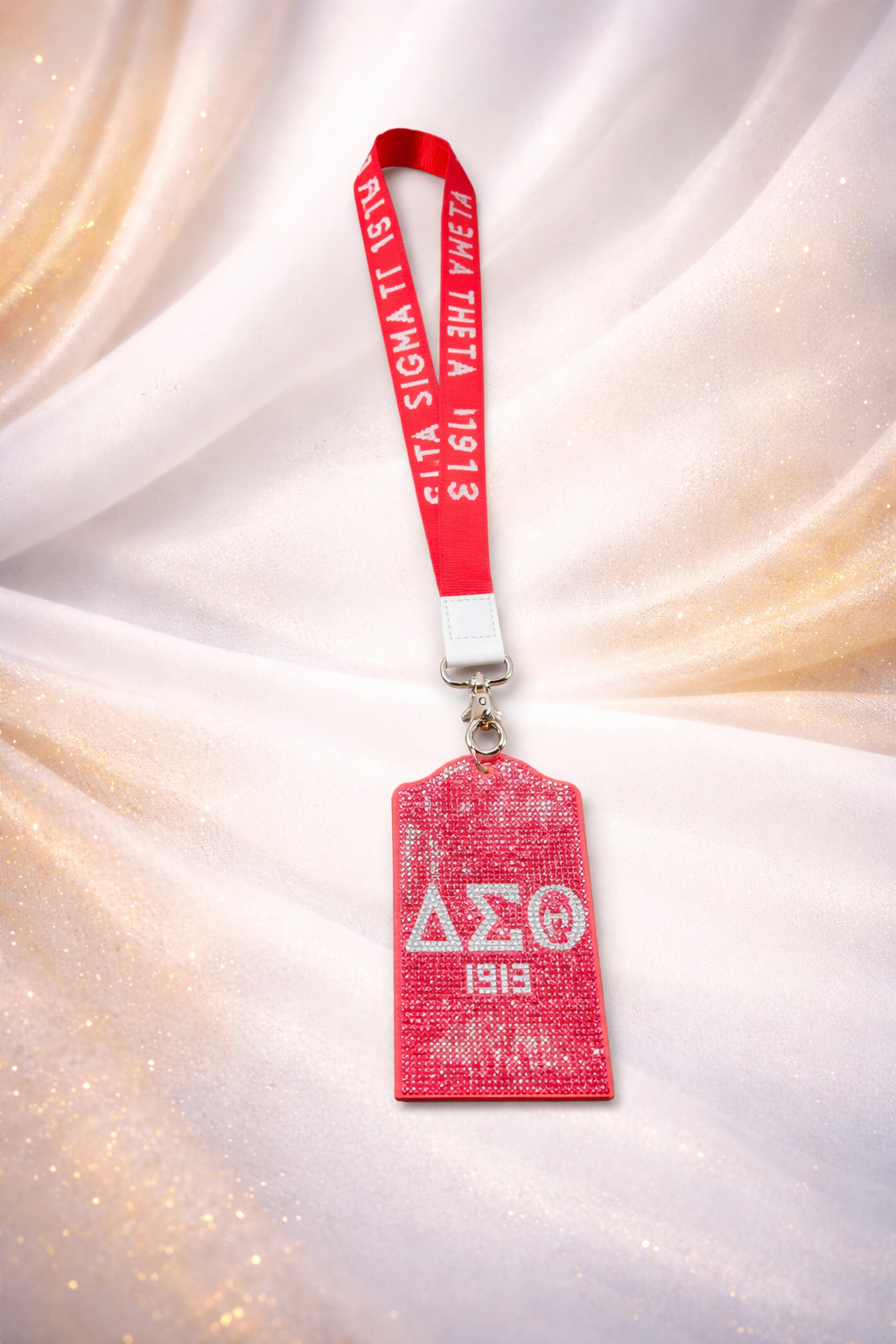 Delta Sigma Theta Bling Lanyard ID Holder