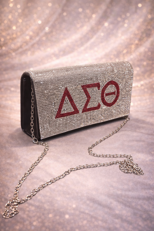 Delta Sigma Theta Rhinestone Clutch