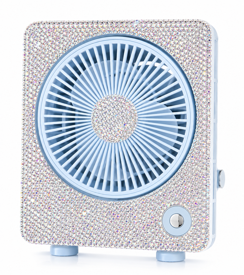 Crystal Rechargeable Desk Fan