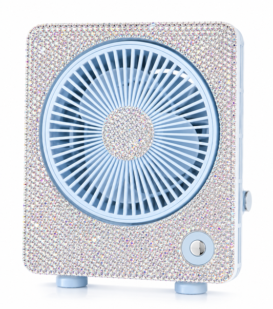 Crystal Rechargeable Desk Fan