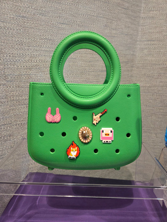 Green Charm Mini Tote Bag