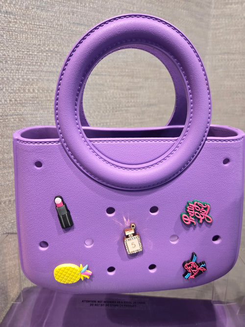 Purple Charm-Hole Mini Tote Bag